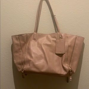 Zara blush pink leather bag